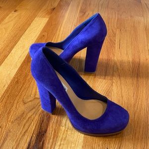 Steve Madden Blue Heel, Size 8.5